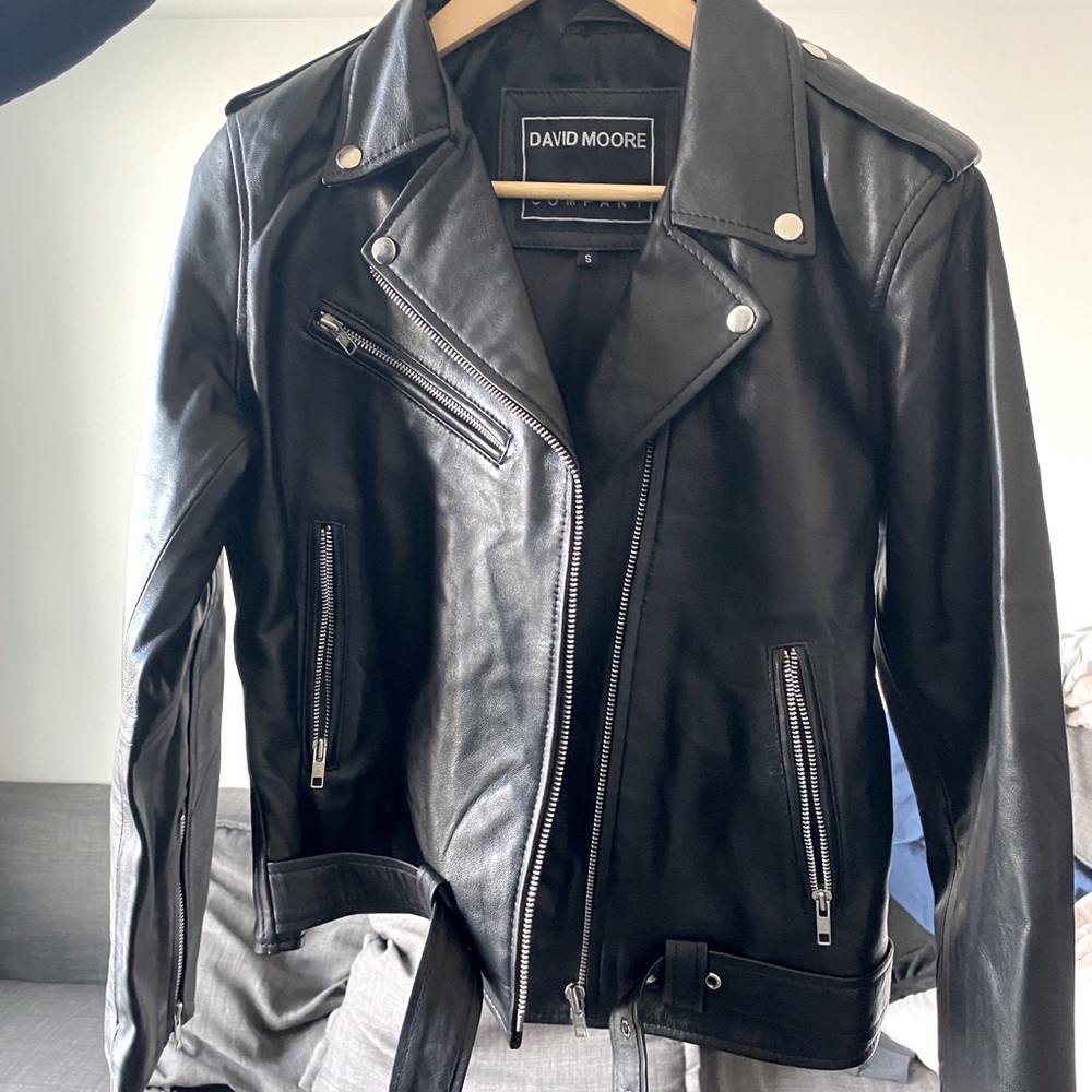 Women’s Genuine Leather Motto Jacket
